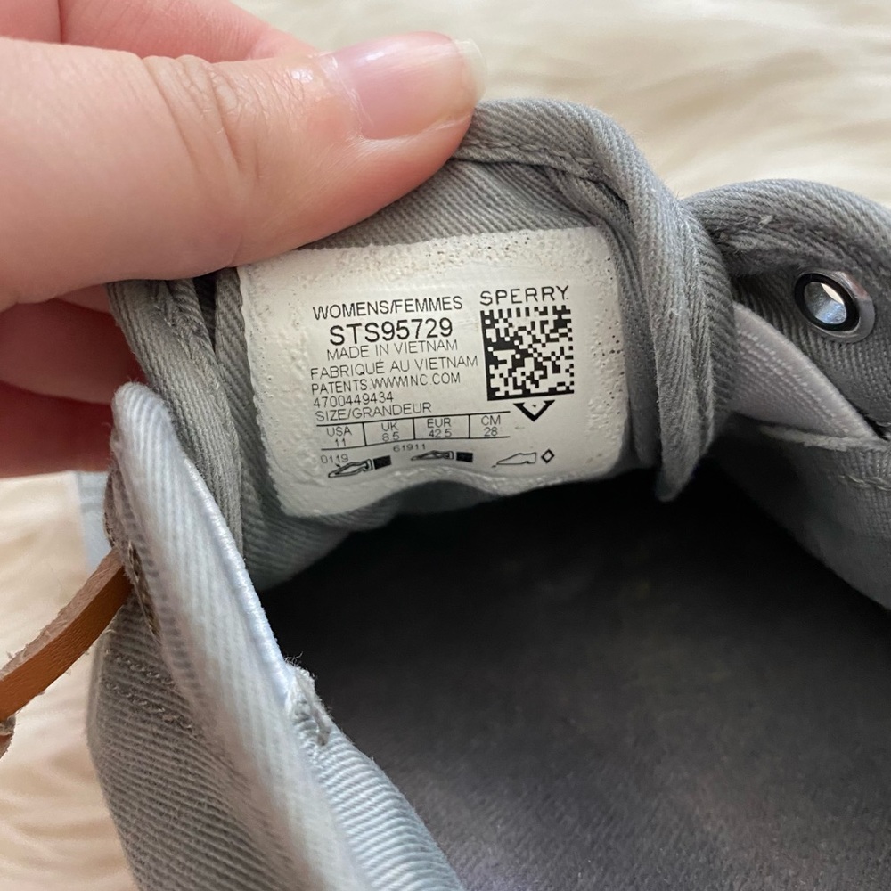 Sperry Gray Pier View Sneaker Slip On Shoes - Picture 8 of 8